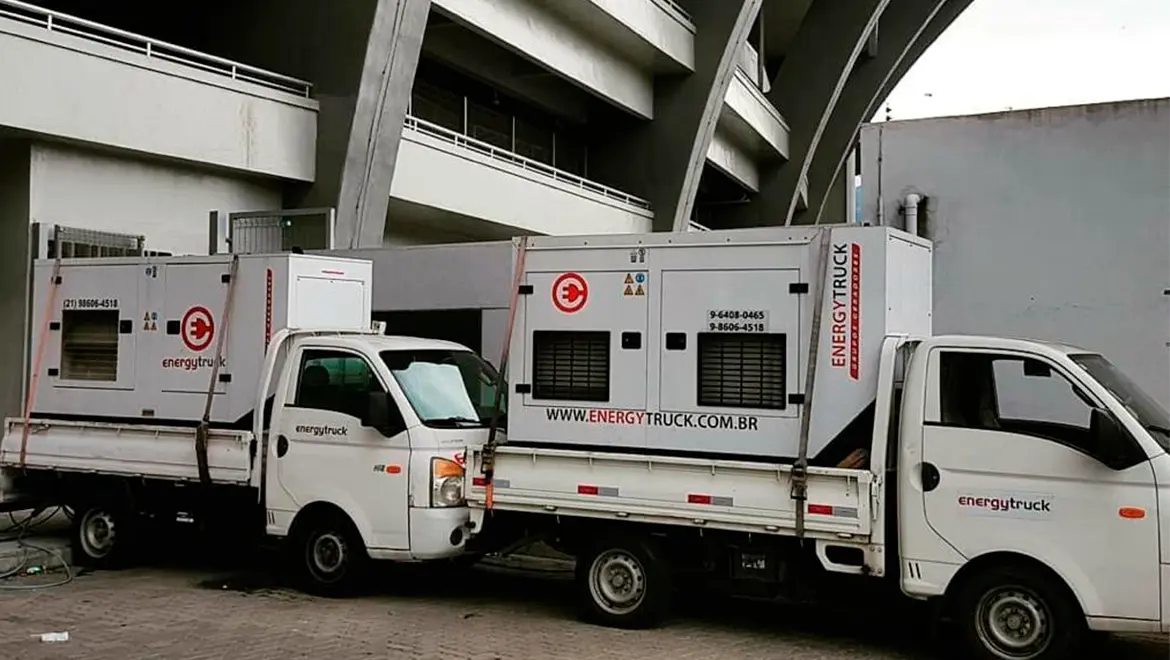 Geradores EnergyTruck em operação no Maracanã